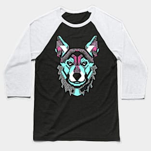 Dog ' Retro Style Geometric Baseball T-Shirt